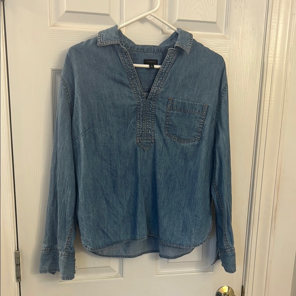 Talbots Denim Popover